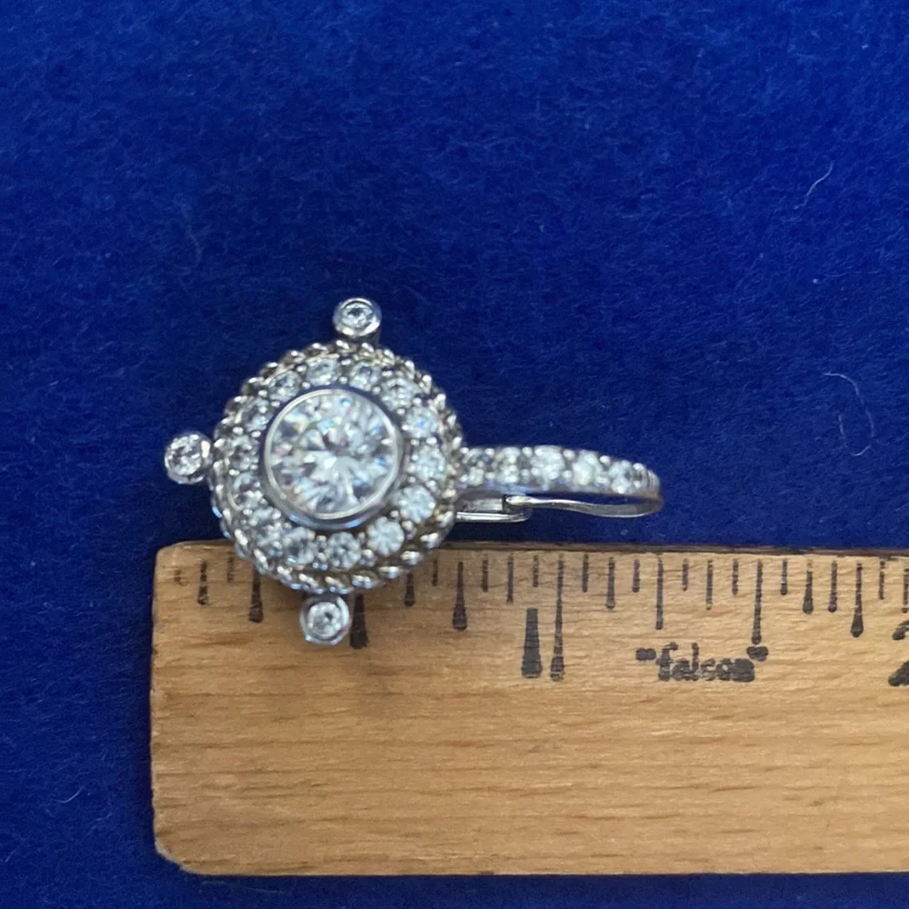 Judith Ripka diamonique drop earrings - Picture 5 of 6